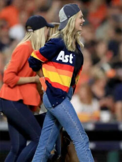 Kate Upton Astros Sweater Jacket