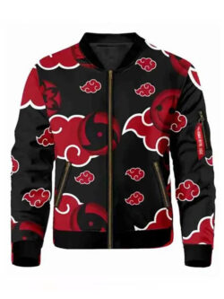 Naruto Akatsuki Sharingan Varsity Bomber Jacket