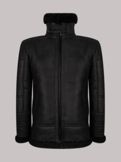 Men's Zipped Shearling Flying WW2 Pilot Jacket