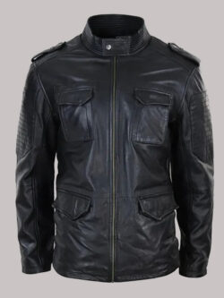 Men's Military Safari Zip Parker Jacket
