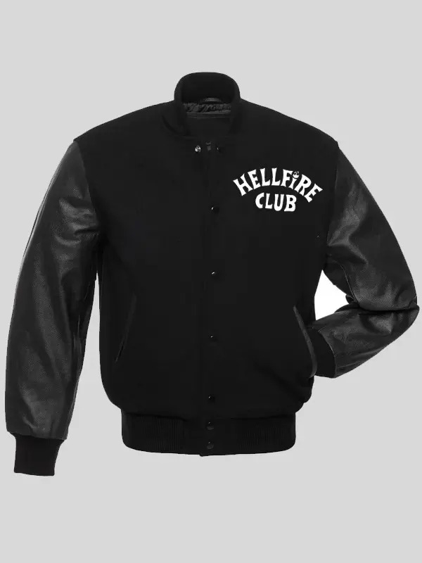 Stranger Things S04 Hellfire Club Varsity Jacket - Image 2