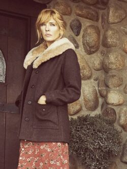 Yellowstone Beth Dutton Brown Fur Coat