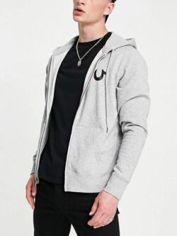 Grey True Religion Hoodie