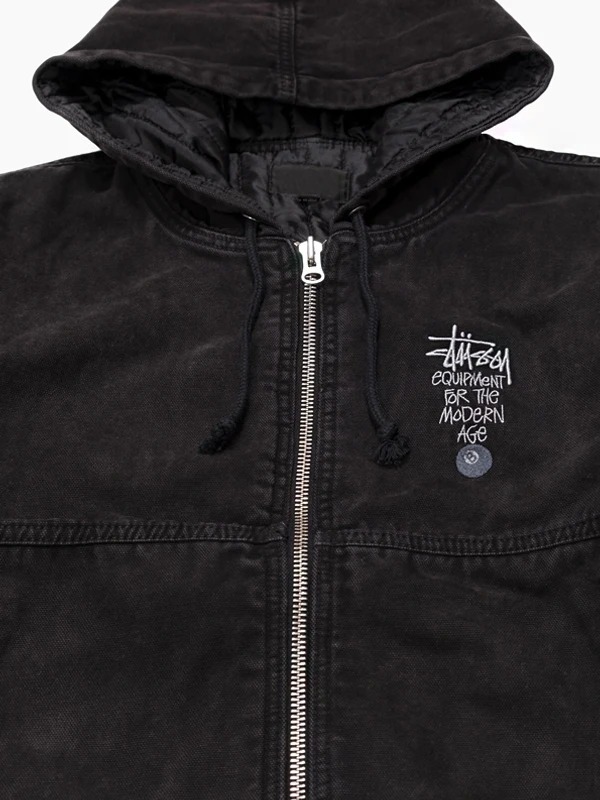Stussy Black Denim Work Jacket