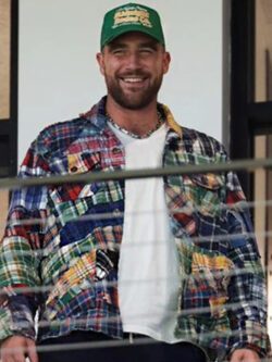 Travis Kelce Plaid Stitchwork Ja