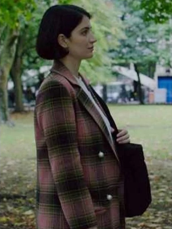 Behind Her Eyes Eve Hewson Plaid Coat