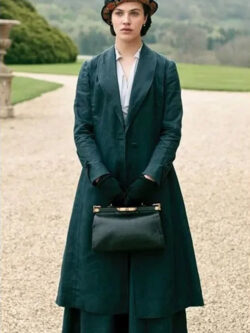 Downton Abbey A New Era Lady Edith Green Coat