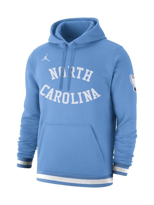 North Carolina Basketball Retro Club Blue Pullover Hoodie