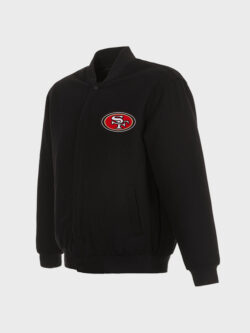 San Francisco 49ers Black Varsity Jacket