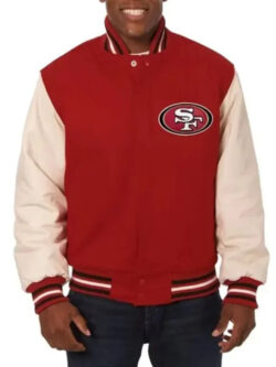 SF 49ers Scarlet and Cream Jacket