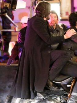 The Matrix 4 Keanu Reeves Black Trench Coat