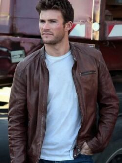 Scott Eastwood Fate 8 Little Nobody Brown Leather Jacket