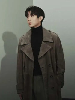 A Killer Paradox Lee Tang Suede Trench Coat