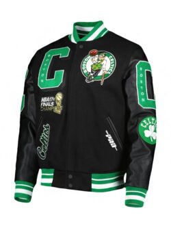 Boston Celtics Black Varsity Jacket