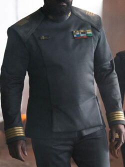 Danny Sapani Halo Captain Jacob Grey Cosplay Costume Jacket Coat