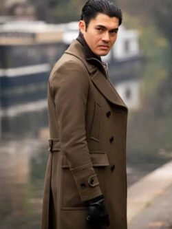 The Gentlemen Dry Eye Brown Long Trench Coat