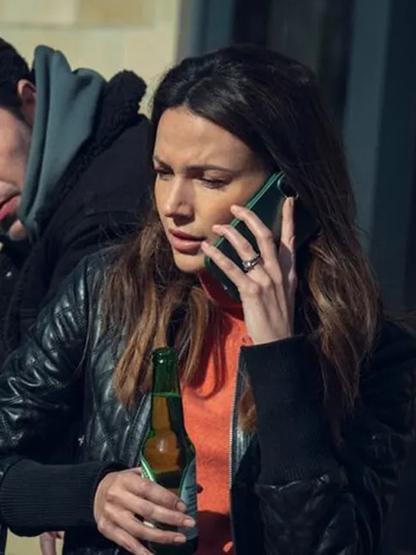 Fool Me Once 2024 Maya Stern Black Leather Jacket