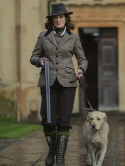 Joely Richardson The Gentlemen 2024 Checkered Blazer