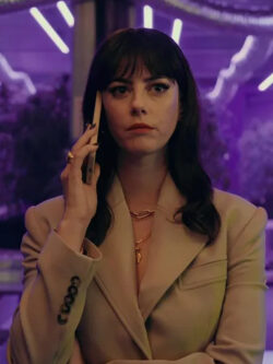 Kaya Scodelario 2024 The Gentlemen Brown Blazer