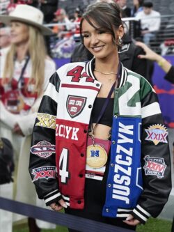 Super Bowl Lviii Kristin Juszczyk 49ers Bomber Jacket