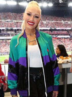 Gwen Stefani Dsquared2 Colour-block Bomber Jacket