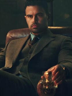 The Gentlemen Movie Theo James Brown Blazer Coat Available For Men and Women