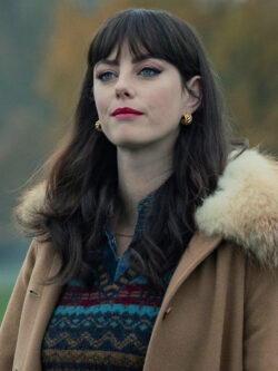 Susie Glass The Gentlemen 2024 Shearling Long Coat