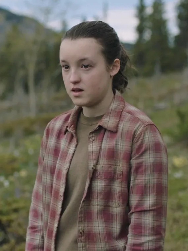 The Last Of US Bella Ramsey Pink Plaid Shirt