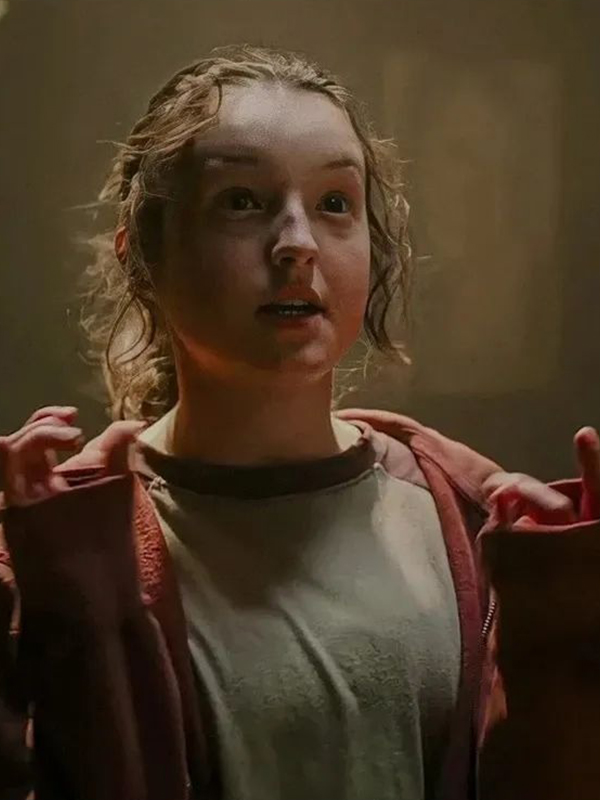 Ellie Williams The Last Of Us 2023 Bella Ramsey Maroon Hoodie