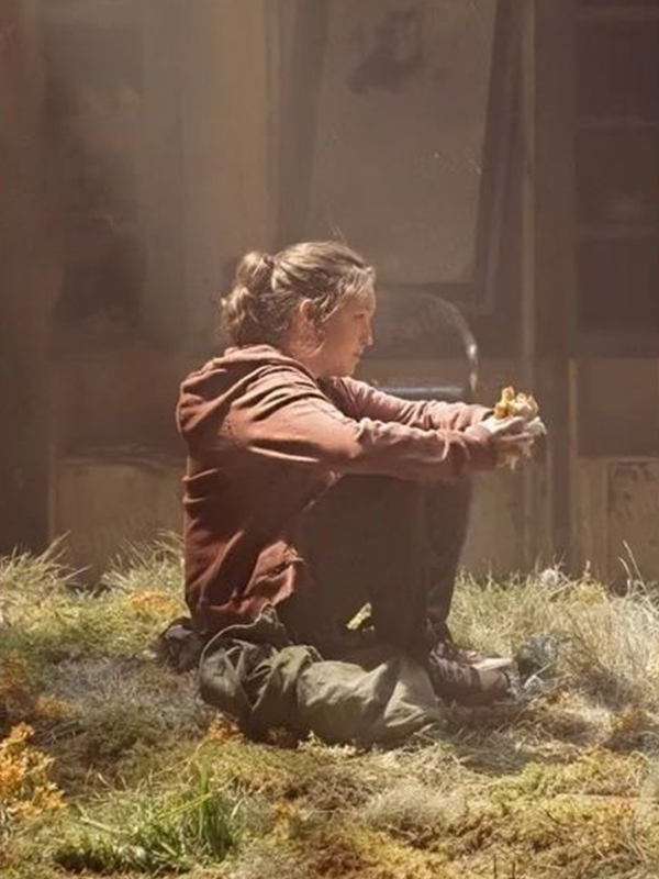 Ellie Williams The Last Of Us 2023 Bella Ramsey Maroon Hoodie