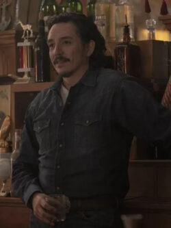 Tommy Miller Tv Series The Last Of Us Season 1 Gabriel Luna Black Denim Jacket
