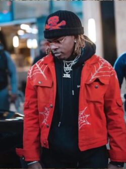 Young Thug Spider Red Denim Jacket