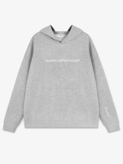 Cry A Lot! Wipe Tears Here Grey Hoodie