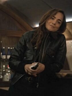 A Murder At The End Of The World Sian Black Leather Jacket