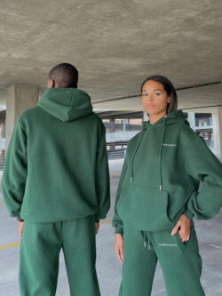 Unisex Forest Green Fleece Hoodie