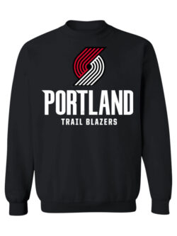 Kristy Portland Trail Blazers Black Sweatshirt