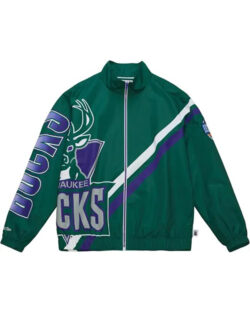 W.Clark NBA Team Milwaukee Bucks Jacket