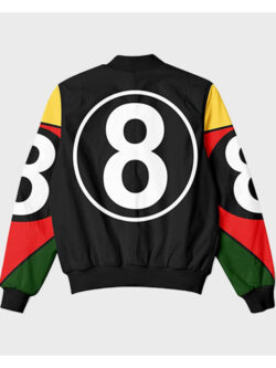 8 Ball 90s Black Bomber Jacket
