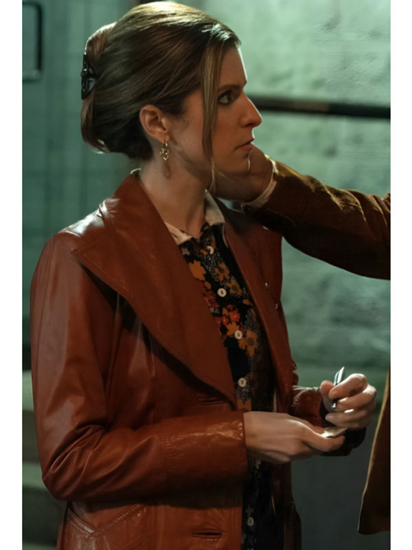 Woman of the Hour Anna Kendrick Brown Leather Jacket
