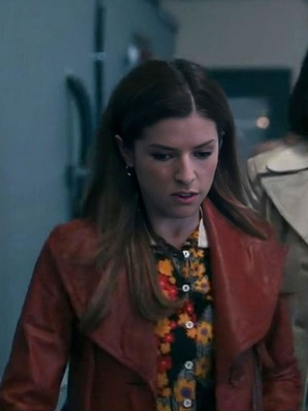 Woman of the Hour Anna Kendrick Brown Leather Jacket - Image 2