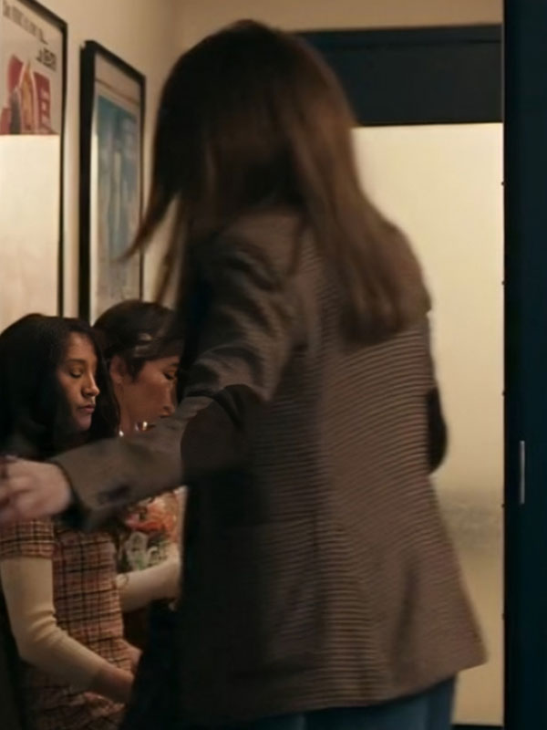 Woman of the Hour Anna Kendrick Check Blazer - Image 3