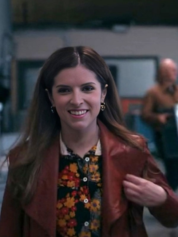 Woman of the Hour Anna Kendrick Brown Leather Jacket - Image 3
