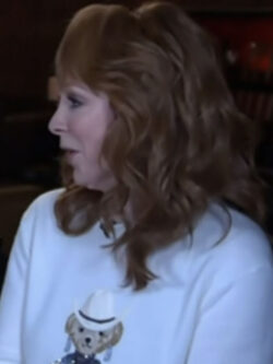 Access Hollywood Reba McEntire Bear Sweater