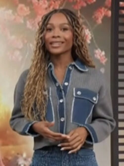 New Access Hollywood Zuri Hall Mixed Media Jacket