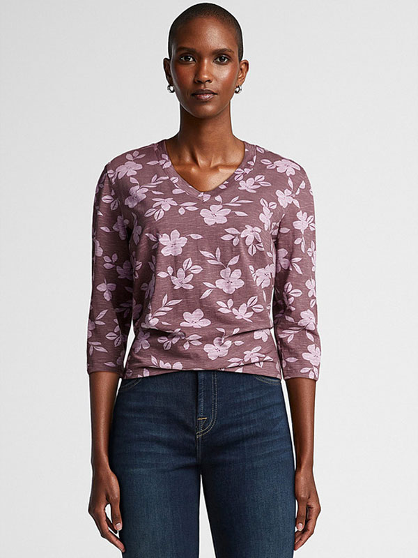 Accused S02 Felicity V-Neck Floral Top