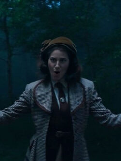 Agatha All Along 2024 Kathryn Hahn Plaid Blazer