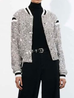 Alice Olivia Beatles Come Together Leather Jacket