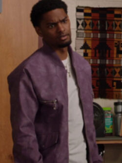 All American Homecoming Season 3 Sylvester Purple Jacket