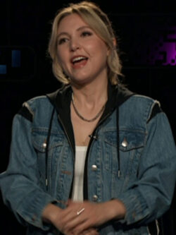 New After Midnight 2024 Taylor Tomlinson Hooded Denim Jacket
