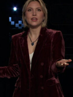 After Midnight 2024 Taylor Tomlinson Maroon Blazer
